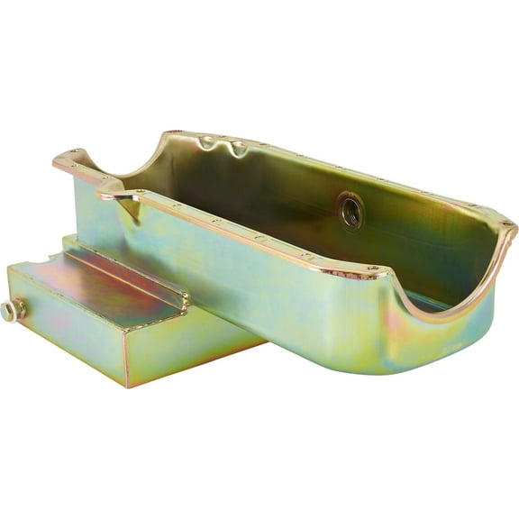 Chevy Claimer Oil Pan w/ Inspect, Plug, RH Dipstick, '80-'85