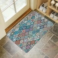 thumbnail image 4 of Retro Door Mat, 17 X 30 Inch Boho Vintage Pattern (1) Welcome Doormat Decorative Home Floor Mat, Non Slip Rubber Back and Strong Water Absorption for Outdoor Indoor Entrance Decor, 4 of 6