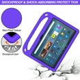 thumbnail image 4 of Feishell Fit for Amaon Fire Max 11 Tablet 2023 Kids Friendly EVA Shockproof Protective Case,with Pencil Holder,Portable Child Proof Handle Kickstand Durable Case Cover,Purple, 4 of 6
