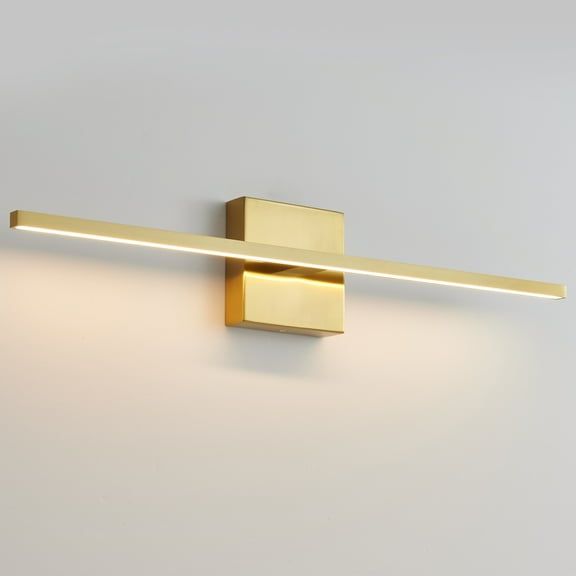 KAISITE Modern Bathroom Vanity Light 24 inch Dimmable Gold Bathroom Light Fixtures for Bathroom Wall Sconce with 3500K Warm Light Bedroom