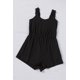 thumbnail image 4 of ABPHQTO Mameluco sin mangas con tirantes con volantes negros para mujer, 4 of 5