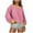 Pink, variant on Women Oversized Crewneck Sweatshirt Drop Shoulder Long Sleeve Colorblock Casual Pullover Spring Fall Winter Tops (S, Light Blue)