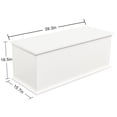 thumbnail image 5 of White Storage Trunk Box -  Toy Box Organizer Bench - Modern Wood Chest with Lift Top Door - 39 Inchfor Entryway Bedroom and Living Room, 5 of 9