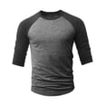 thumbnail image 4 of Men's 3/4 Raglan Casual Sport T-Shirts, 4 of 6