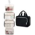 thumbnail image 4 of Neceser de viaje Narwey, grande, para colgar maquillaje, negro, 4 of 8