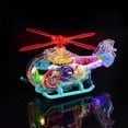 thumbnail image 5 of KOYPTL Light Up Transparent Toy Helicopter for Kids Toddlers 2 3 4 5 6 Years Old,Push and Go Toy Car with Colorful Rotating Gears Music LED Effects,Early Educational Toy,Gift for Christmas Birthday, 5 of 8