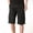 Black, variant on Mens Shorts Clearance,Men'S Work Shorts Mid Waist Multi Pocket Slim Fit Five Pants Shorts