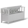 thumbnail image 2 of Atlin Designs Banc de Rangement d'Entrée, Blanc, 2 of 5
