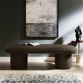 thumbnail image 2 of Pemberly Row Modern / Contemporary Wood Bench in Chocolate Brown, 2 of 10