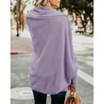 thumbnail image 4 of Dellytop Womens Open Front Cardigan Batwing Sleeve Shawl Collared Sweater Cloak Outwear, 4 of 4