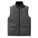 thumbnail image 1 of Kalauyu Men's Sherpa-Lined Vest, Mens Loose Fit Winter Insulated Workwear Mock-Neck Vest, 1 of 4