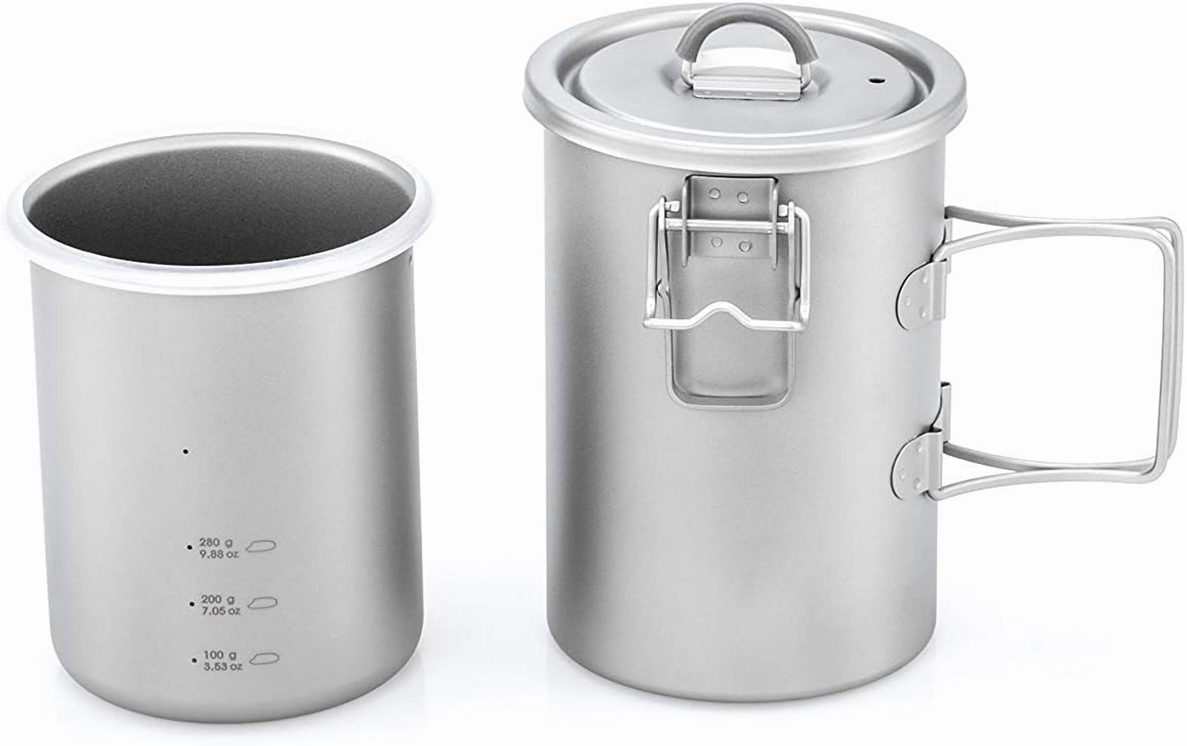 Ti6300 Multifunctional Cooker - Lightweight Outdoor Rice Pot for Camping Hiking
