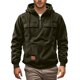 thumbnail image 1 of MHFRRA Sudadera Informal con Capucha y Mangas Raglán de Pana para Hombre, con Bolsillos con Cremallera, para Uso Diario En Otoño E Invierno Verde, 1 of 4