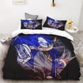 thumbnail image 4 of Juego de funda nórdica de 3 piezas con estampado de animación digital 3D de Sonic, suave, textil para el hogar, 100 % poliéster, tamaño king, regalo para adolescentes, decoración del hogar, 4 of 4