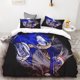 thumbnail image 5 of Juego de funda nórdica de 3 piezas con estampado de animación digital 3D de Sonic, suave, textil para el hogar, 100 % poliéster, tamaño king, regalo para adolescentes, decoración del hogar, 5 of 5