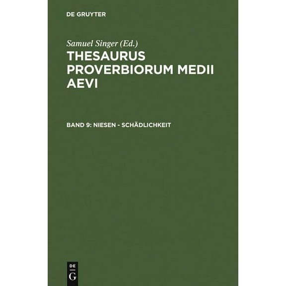 Niesen - Schädlichkeit (Hardcover)