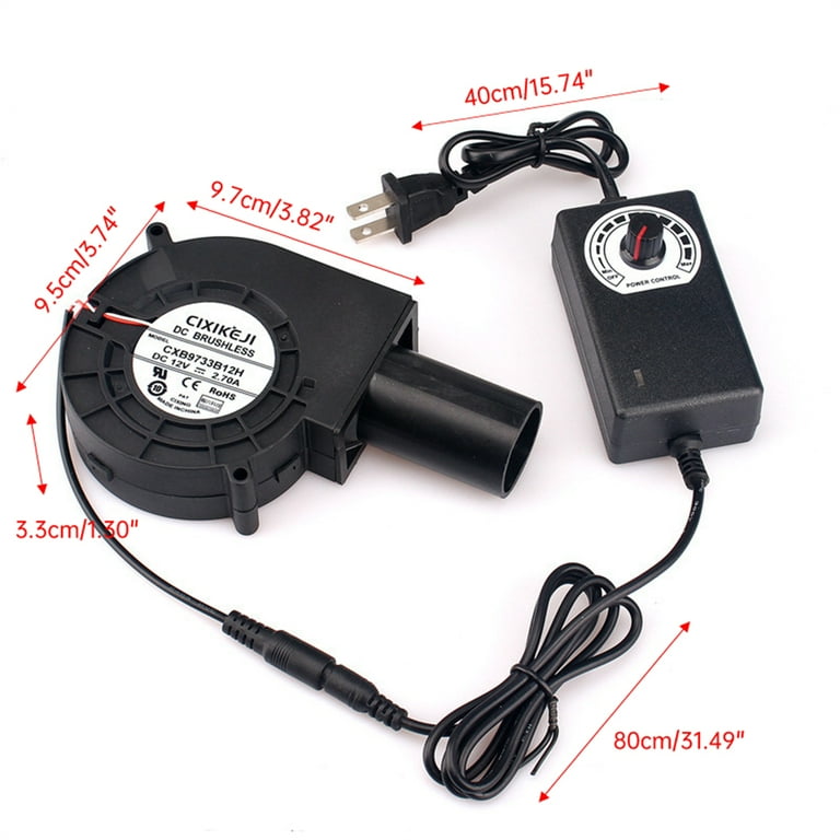 New upgrade Blower Fan Air Blower DC 12V portable blower cooking blowe Machine Blower more Powerful