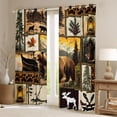thumbnail image 2 of Castle Fairy Bear Deer Curtains Pack of 2 (42x84 Each),Fishing Hunting Curtains Blackout, 2 of 6