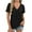 Black, variant on Sexlip Women's Casual Summer T Shirts Short Sleeve V Neck Tops Tshirts White XL