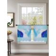 thumbnail image 7 of Sheer Curtains 2 Panels Set, Abstract Gradient Lines Expansion Modern Art Window Sheer Curtains for Living Room/Bedroom, Light Filtering Rod Pocket Voile Drapes, 52" W x 45" L, 7 of 7