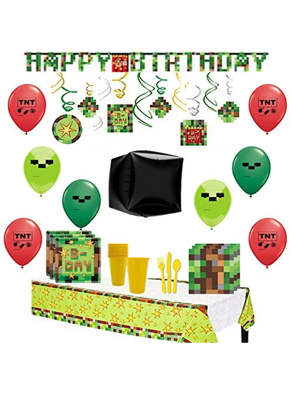 Minecraft Party Decorations in Minecraft Party Supplies
