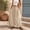 Khaki, variant on Endives Baggy Wide Leg Pants for Women Barrel Pants Mid Waisted Elastic Pants Summer Casual Loose Lounge Pant Harem Pants With Pockets Beach Vacation Pants Khaki M