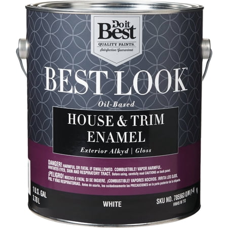 Sherwin-Williams Co. Best Look Oil-Based Alkyd Gloss Exterior House & Trim Enamel Paint - Pack of 4