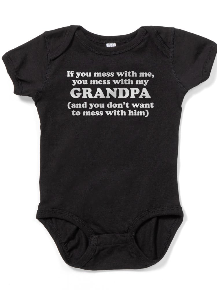 Gramps and I Got Into Trouble Today Baby Infant Bodysuit