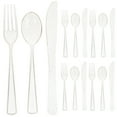 thumbnail image 1 of 12 juegos de utensilios para servir, juego de servir reutilizable, tenedor, cucharas, cortadores, juego de utensilios para restaurante, 1 of 4