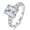 Emerald Cut 4.0Ct, variant on Moissanite Engagement Rings for Women 8 x 10 mm 4.0 Ct Emerald Cut D Color VVS1 Wedding Ring Size 5