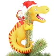 thumbnail image 1 of Adorno para árbol de Navidad Tree Buddees Papá Noel montando un T-Rex, 1 of 6