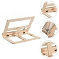 thumbnail image 6 of MLINS 1pc Student Reading Rack Wooden Reading Holder Desktop Book Stand (Wood Color), 6 of 8