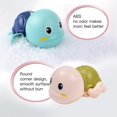 thumbnail image 2 of Juguetes de baño, paquete de 3 lindos juguetes de baño de tortuga nadadora para niños pequeños de 1 a 3 años, juguetes flotantes de cuerda para niño de 1 año, juguetes de agua para bañera de bebé, 2 of 5