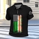 thumbnail image 5 of Ceisia Men's St. Patrick's Day Polo Shirt Collection | Irish American Flag Shamrock Print | Casual Short Sleeve Collared Tops Gift, 5 of 5