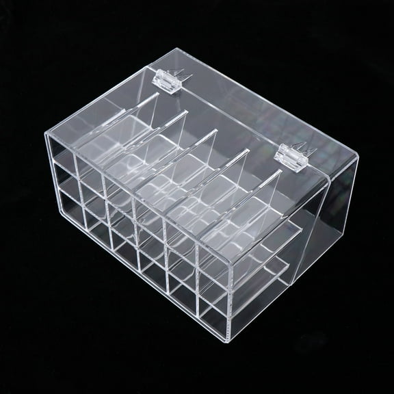 LABSERRON Lipstick Organizer Case Clear Plastic 1Pcs for Women