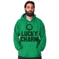 thumbnail image 3 of Saint Patricks Lucky Charm Shamrock Hoodie Sweatshirt Women Men Brisco Brands M, 3 of 6