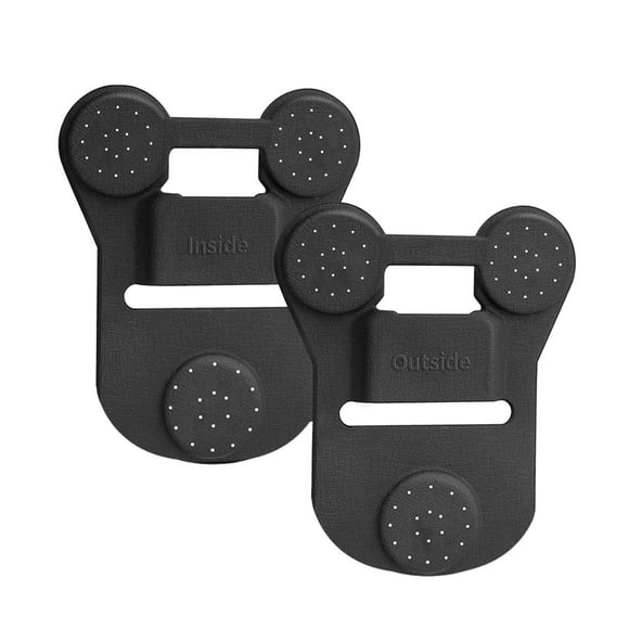 Miulika 2 Pieces Portable Body Camera Mounts, Universal Black Suction Back Wearable Clips