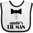 thumbnail image 3 of Inktastic Auntie's Lil Man Boys Baby Bib, 3 of 4