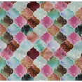 thumbnail image 4 of oneOone Organic Cotton Poplin Twill Fabric Textured Moroccan Geometric Print Sewing Fabric BTY 42 Inch Wide, 4 of 4