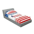 thumbnail image 2 of Ambesonne 4th of July Fitted Sheet & Pillow Sham Set, Patriotic Pattern, Twinxl, Multicolor, 2 of 2