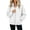 White, variant on Edvintorg Jackets for Women Trendy Loose Casual Long Sleeve Coat Zip up Collared Outerwear with Pocket Women Clothing S-2XL White