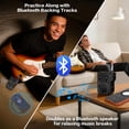 thumbnail image 5 of ZealSound Mini Guitar Amp with Bluetooth, 5W Portable Practice Amp with 4 Built-in Effects (Clean, Overdrive, Distortion, Reverb), USB Playback, Rechargeable Up to 8 Hours for Electric Guitar & Bass, 5 of 9