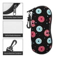 thumbnail image 5 of ZICANCN Sunglasses Soft Case, Pastel Donuts Black Background Neoprene Zipper Eyeglass Case for Men Women, 5 of 9