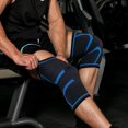 thumbnail image 6 of Buenod 2 Pack Compression Knee Braces for Knee Pain, Knee Sleeves for Men & Women, Knee Pads for Workout, Basketball, Running, Gym, Sports (Blue, Large), 6 of 8