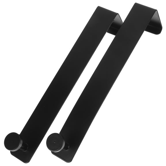 Uonlytech Over Door Hanger Hook Black Iron 2Set