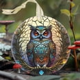 thumbnail image 5 of Ceramic Owl Christmas Ornament - Hanging Owl Decor for Christmas Tree, Gifts & Holiday Presents - Christmas Ornament - Holiday Tree Decoration - Ceramic Keepsake - Gift for Women..., 5 of 6