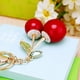 thumbnail image 4 of Llavero de metal con forma de cereza con incrustaciones de diamantes para coche, llavero con colgante para bolso de mujer, regalos creativos coreanos para empresas, 4 of 6