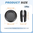 thumbnail image 2 of Uxcell Round Sliding Glass Door Handle 304 Stainless Steel Back-to-Back Black 2.7", 2 of 7