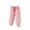 Pink, variant on HAiming Baby Girls' Sweatpants Casual Solid Color Joggers Drawstring Straight Leg Pants 2025 Winter Warm Long Pants