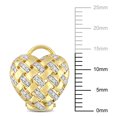thumbnail image 2 of Everly Women's Diamond Yellow Gold Plated Earrings, 2 of 6